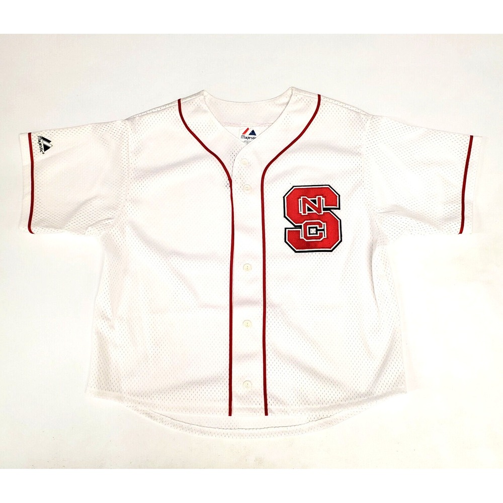 Majestic NCAA Authentic North Carolina State Wolfpack Baseball Jersey Medium